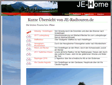 Tablet Screenshot of je-radtouren.de